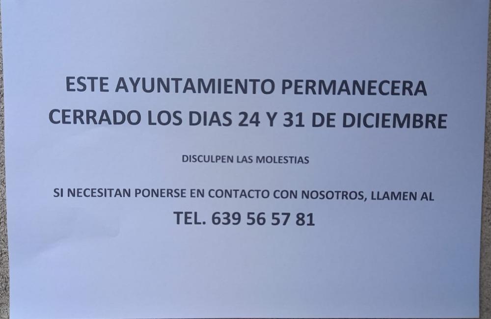 Imagen AYUNTAMIENTO CERRADO